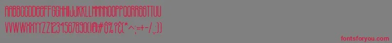 PHILBROOK Font – Red Fonts on Gray Background