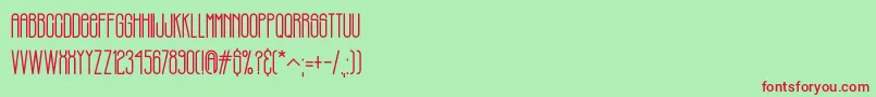 PHILBROOK Font – Red Fonts on Green Background