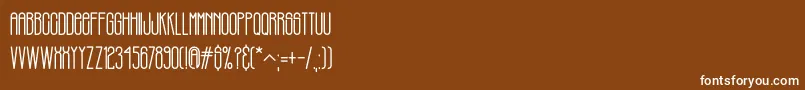 PHILBROOK Font – White Fonts on Brown Background