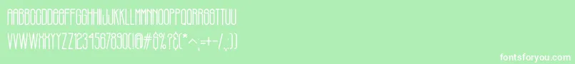 PHILBROOK Font – White Fonts on Green Background