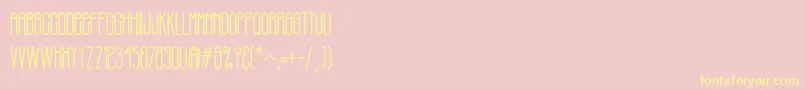 PHILBROOK Font – Yellow Fonts on Pink Background