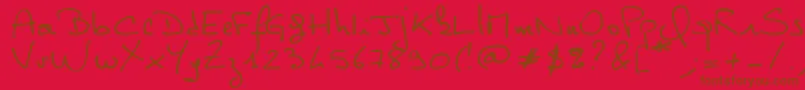 Philippe Font – Brown Fonts on Red Background