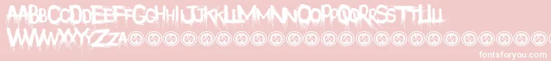 Philophobia Font – White Fonts on Pink Background