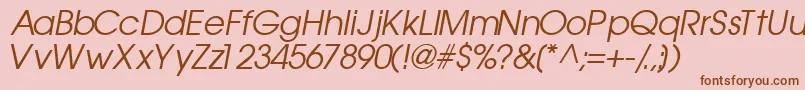 Más sobre la fuente TrendexsskItalic fuente TrendexsskItalic – Fuentes Marrones Sobre Fondo Rosa