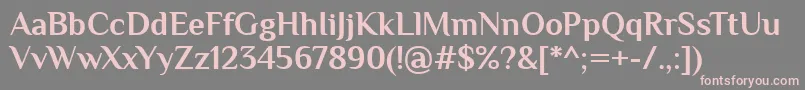 Philosopher Bold Font – Pink Fonts on Gray Background