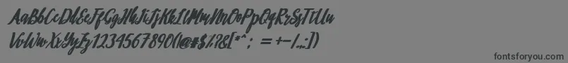 フォントphilosophy – 黒い文字の灰色の背景