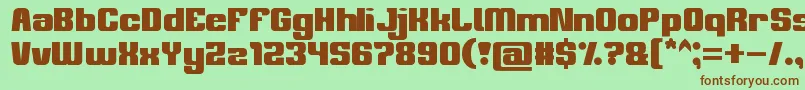 philosophy Font – Brown Fonts on Green Background