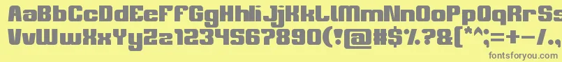 philosophy Font – Gray Fonts on Yellow Background