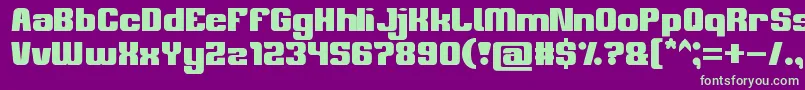 philosophy Font – Green Fonts on Purple Background