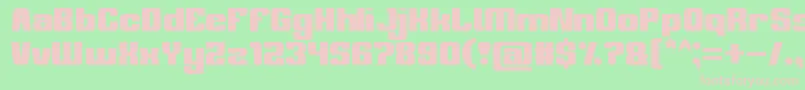 philosophy Font – Pink Fonts on Green Background