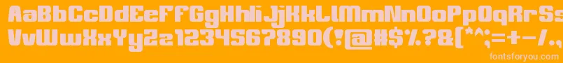 philosophy Font – Pink Fonts on Orange Background
