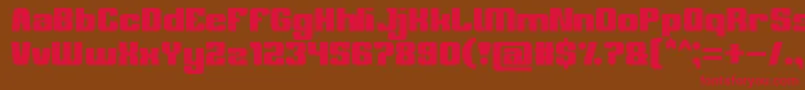 philosophy Font – Red Fonts on Brown Background