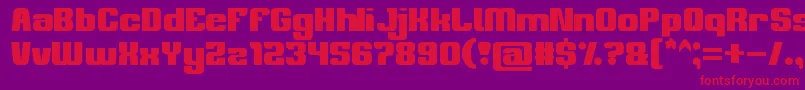 philosophy Font – Red Fonts on Purple Background