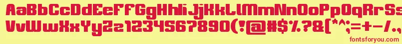 philosophy Font – Red Fonts on Yellow Background