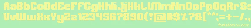 philosophy Font – Yellow Fonts on Green Background