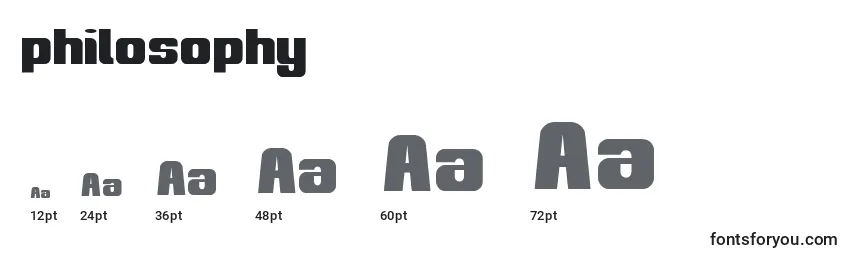 Philosophy (136793) Font Sizes