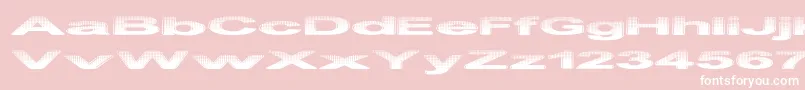 Philphon-fontti – valkoiset fontit vaaleanpunaisella taustalla
