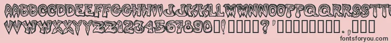 PHLEGM~1 Font – Black Fonts on Pink Background