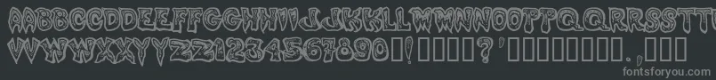 PHLEGM~1 Font – Gray Fonts on Black Background