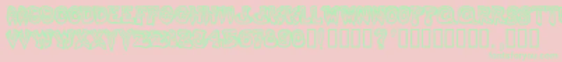 PHLEGM~1 Font – Green Fonts on Pink Background