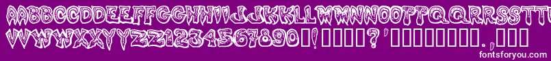 PHLEGM~1 Font – White Fonts on Purple Background