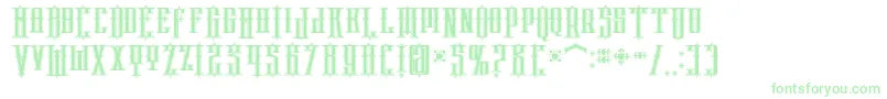 phoenix regular Font – Green Fonts on White Background