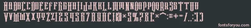 phoenix regular Font – Pink Fonts on Black Background