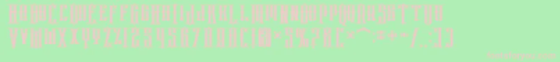 phoenix regular Font – Pink Fonts on Green Background