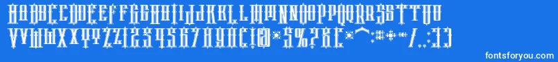 Шрифт phoenix regular – белые шрифты на синем фоне