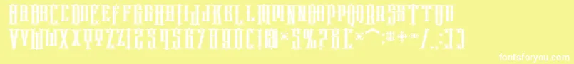 フォントphoenix regular – 黄色い背景に白い文字