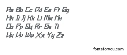 Überblick über die Schriftart Phoenixians Bold Italic