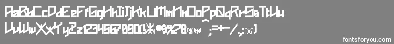 Phoenixians Bold Font – White Fonts on Gray Background