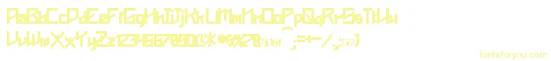 Шрифт Phoenixians Bold – жёлтые шрифты
