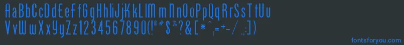 PhoenixOne Font – Blue Fonts on Black Background