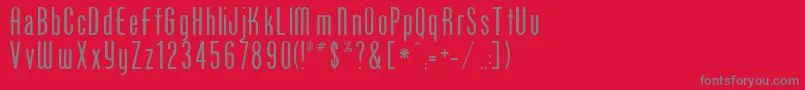 PhoenixOne-Schriftart – Graue Schriften auf rotem Hintergrund
