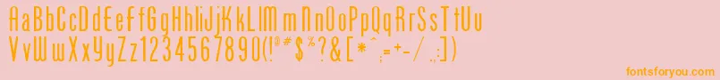 PhoenixOne Font – Orange Fonts on Pink Background