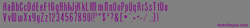 PhoenixOne Font – Purple Fonts on Gray Background