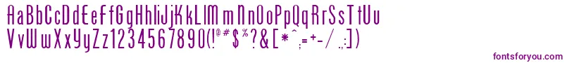 PhoenixOne Font – Purple Fonts on White Background