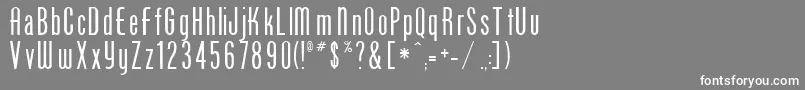 PhoenixOne Font – White Fonts on Gray Background