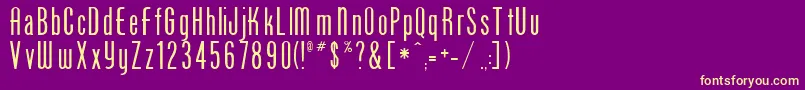 PhoenixOne Font – Yellow Fonts on Purple Background