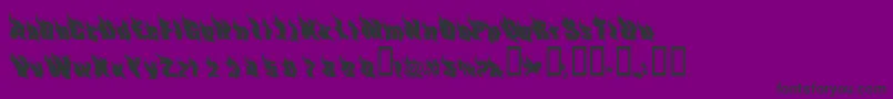 PhoenixTwo Font – Black Fonts on Purple Background