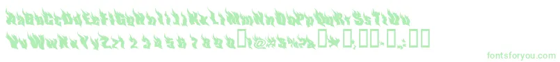 PhoenixTwo Font – Green Fonts on White Background