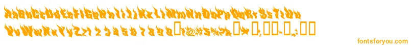 PhoenixTwo-Schriftart – Orangefarbene Schriften auf weißem Hintergrund