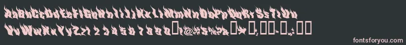 PhoenixTwo Font – Pink Fonts on Black Background