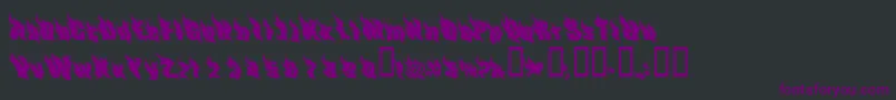 Czcionka PhoenixTwo – fioletowe czcionki na czarnym tle