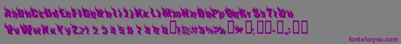 PhoenixTwo Font – Purple Fonts on Gray Background