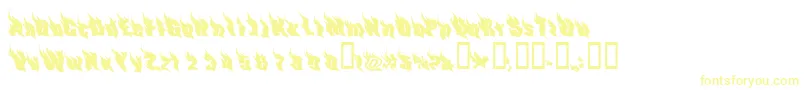 PhoenixTwo Font – Yellow Fonts on White Background