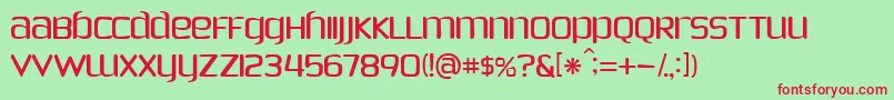 PHOES    Font – Red Fonts on Green Background