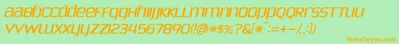 PHOESI   Font – Orange Fonts on Green Background