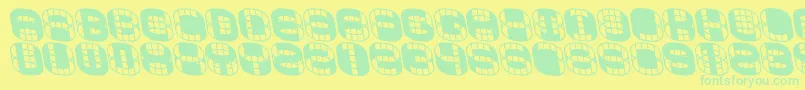 PHONIE   Font – Green Fonts on Yellow Background